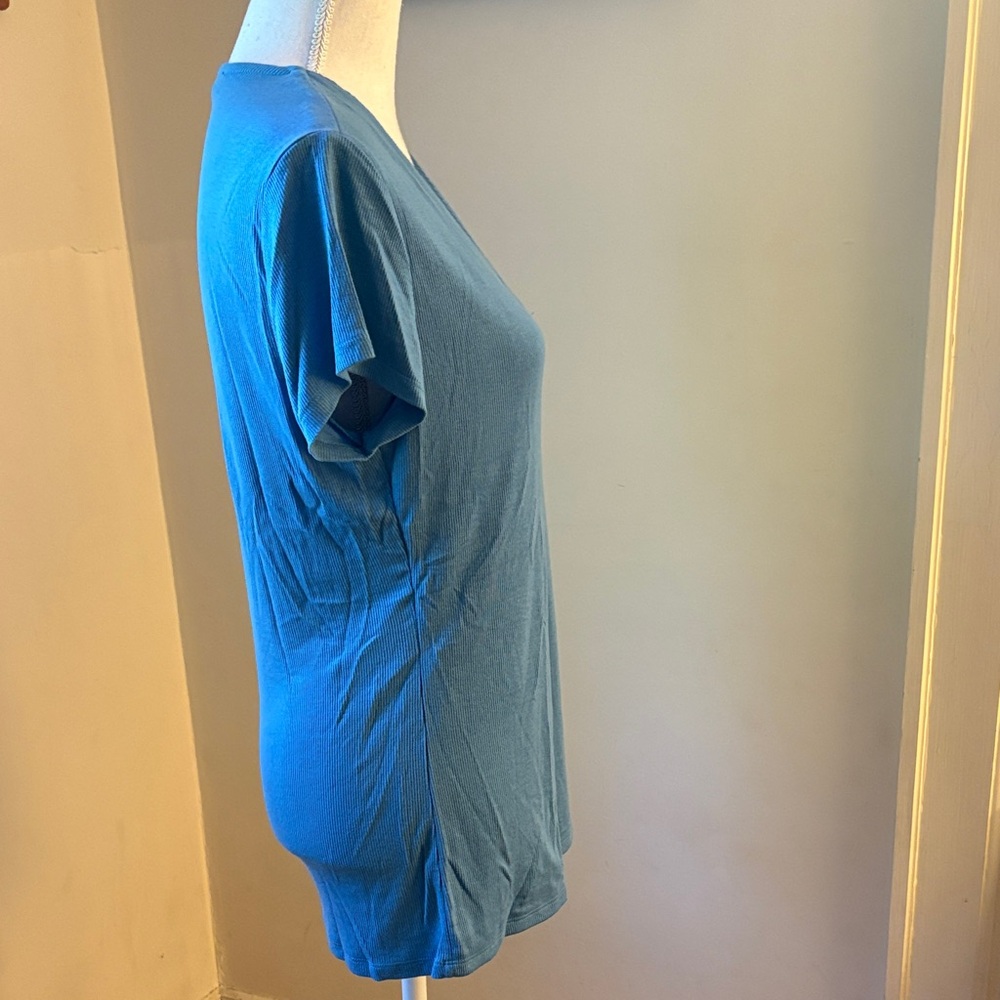 INC Blue V-Neck - Picture 6 of 7